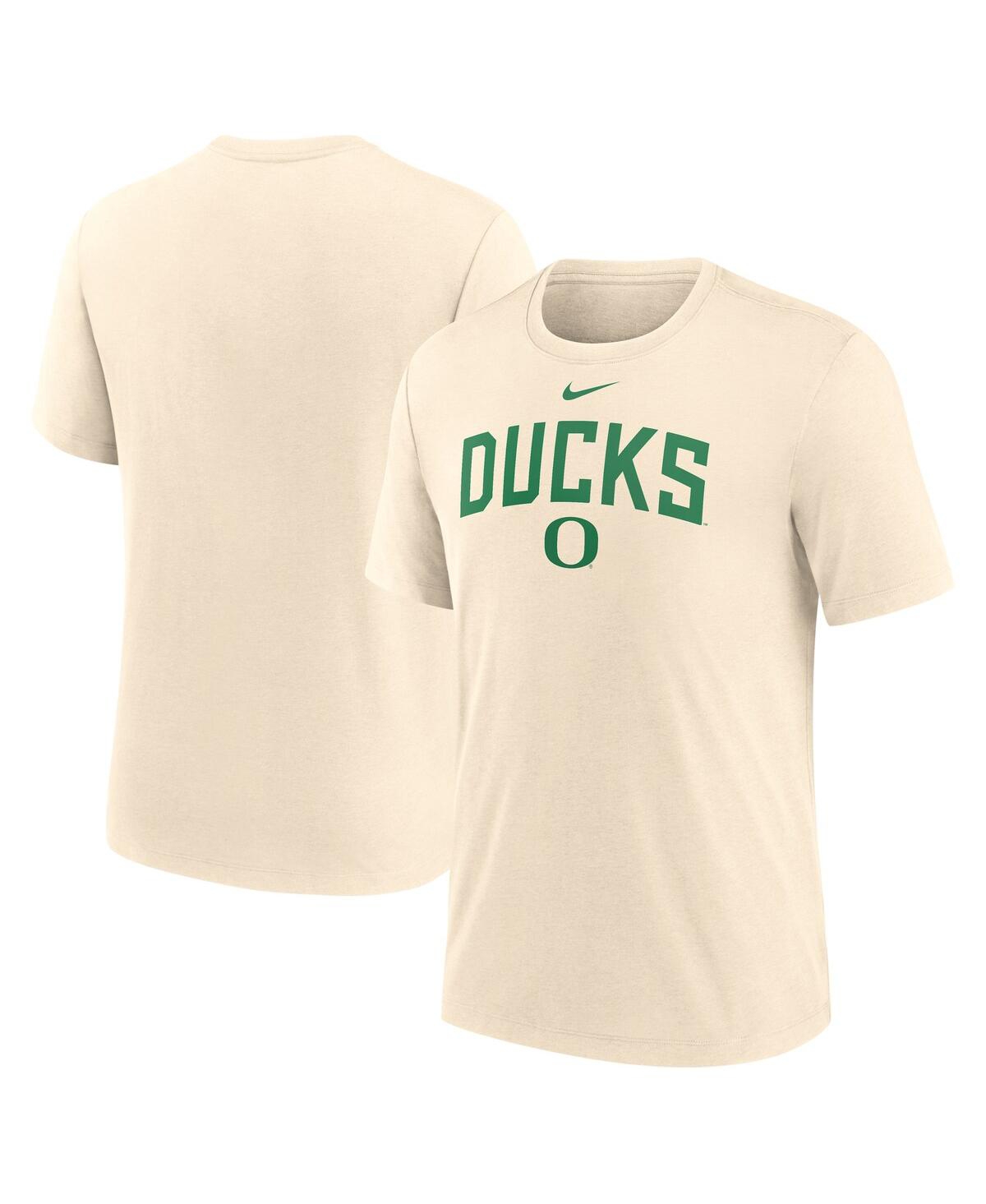 Nike Men's Cream Kentucky Wildcats Natural Arch Logo Tri-blend T-shirt In Cream