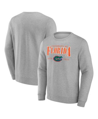 Fanatics - Men's Gray Florida Gators True Classics Act Fast Fleece Pullover Sweatshirt