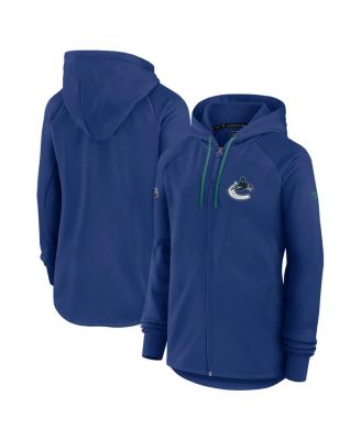 Fanatics - Women's  Blue Vancouver Canucks Authentic Pro Rink Fleece Full-Zip Jacket
