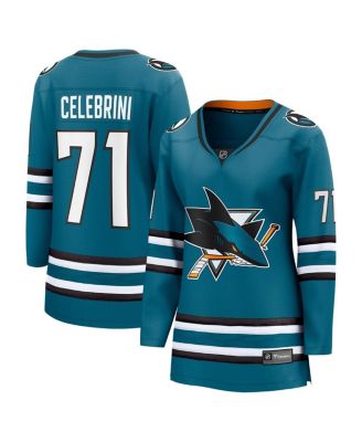 Fanatics - Women's  Macklin Celebrini Teal San Jose Sharks Home Breakaway Jersey