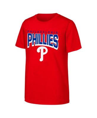 Outerstuff - Big Boys and Girls Red Philadelphia Phillies On The Block T-Shirt