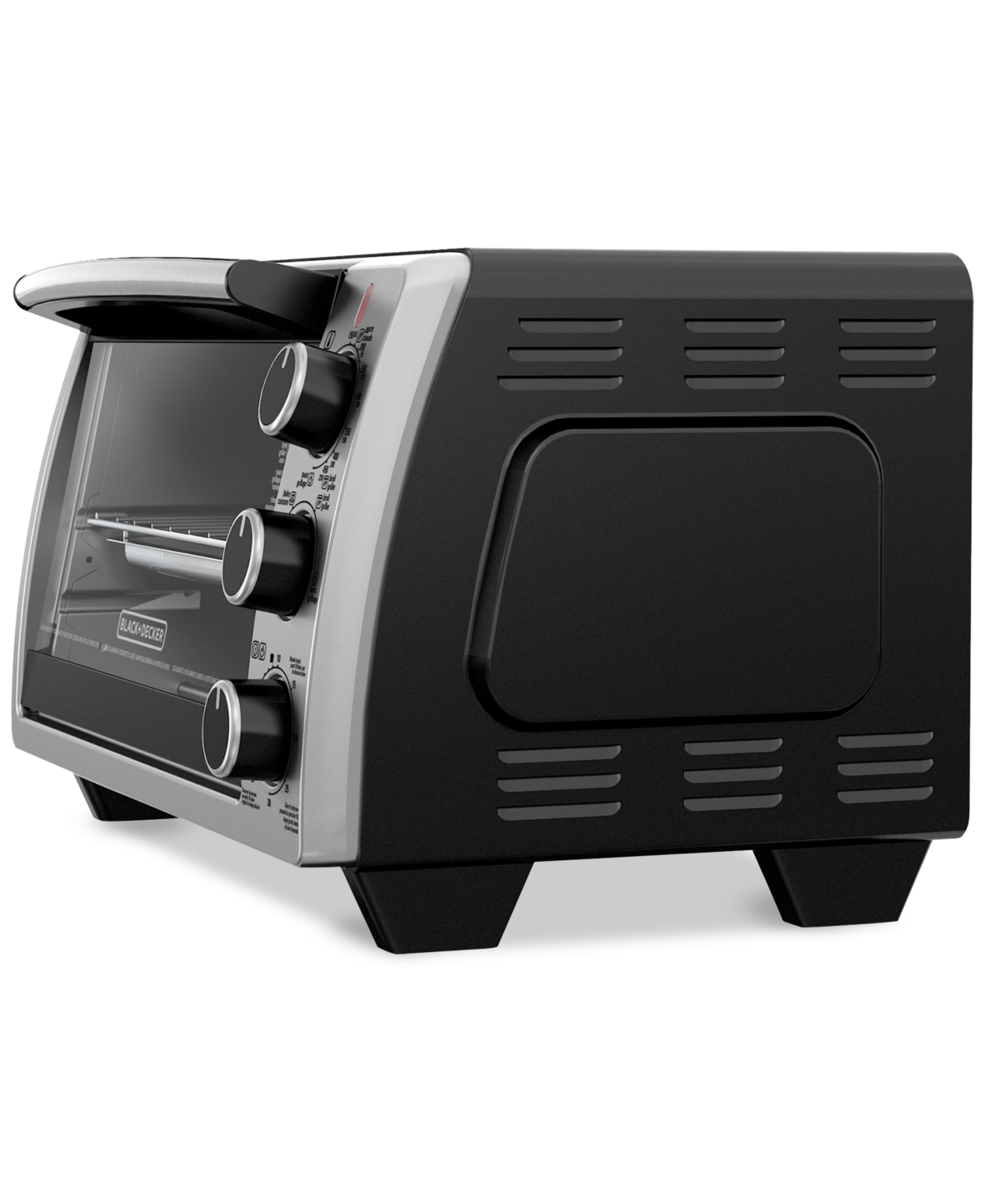 Black & Decker 6-slice Countertop Convection Oven In Stainless Steel Black