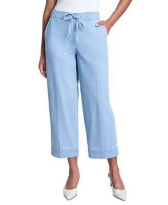 Jones New York - Petite Pull-On Stitched Hem Pants