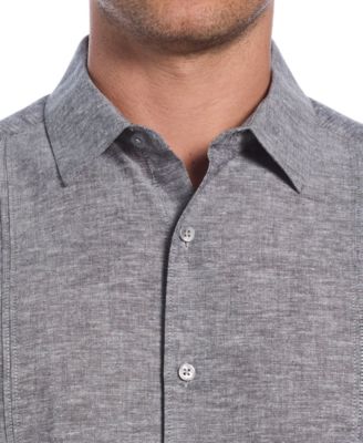 Men's Classic-Fit Linen Blend Short Sleeve Button-Front Shirt