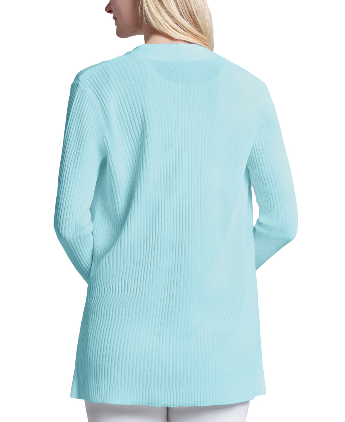 Jones New York Women's Petite Sutton Open-front Cardigan In Blue