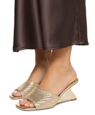 Women's Fiala Square-Toe Sculpted Wedge Sandals