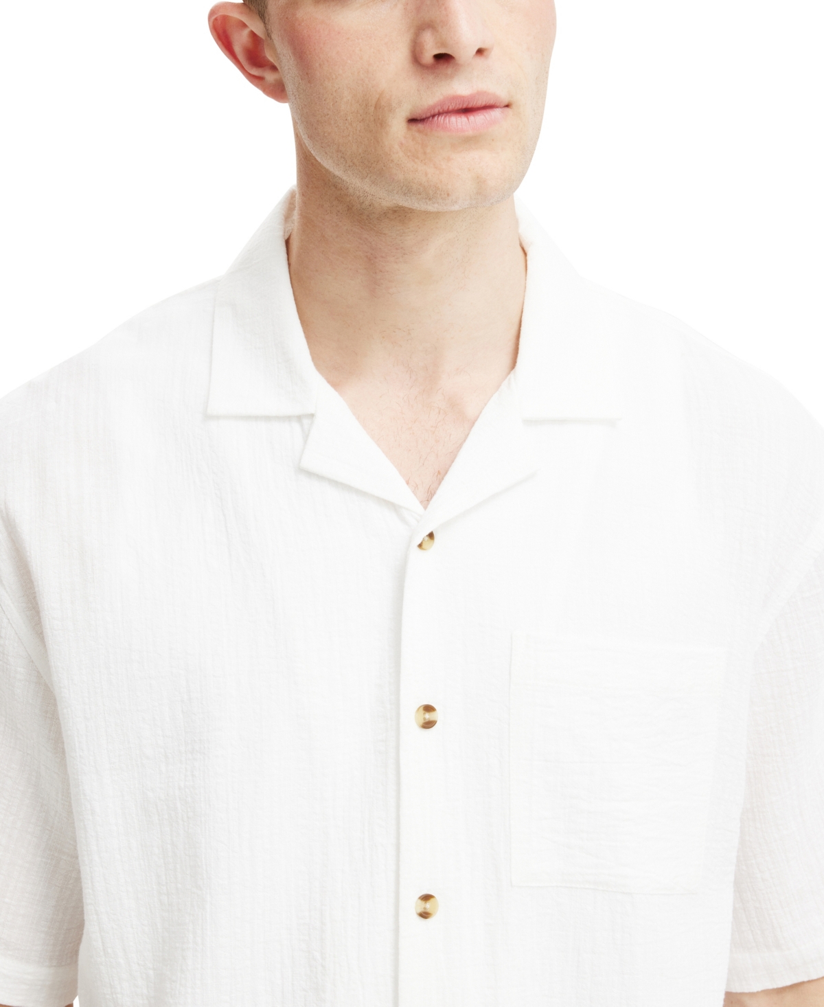 Shop Cotton On Men's Riviera Box Fit Short Sleeve Shirt In White