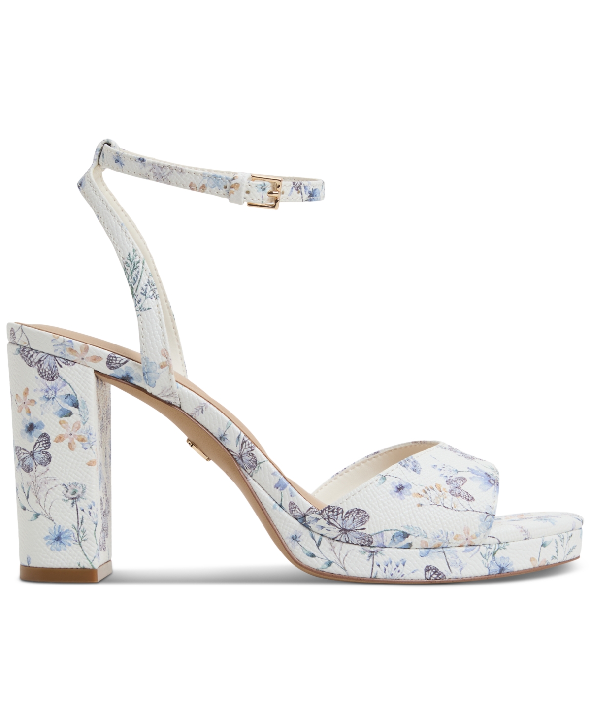 Aldo Women's Gracious Two-piece Block-heel Dress Sandals In Ivory,blue Multi