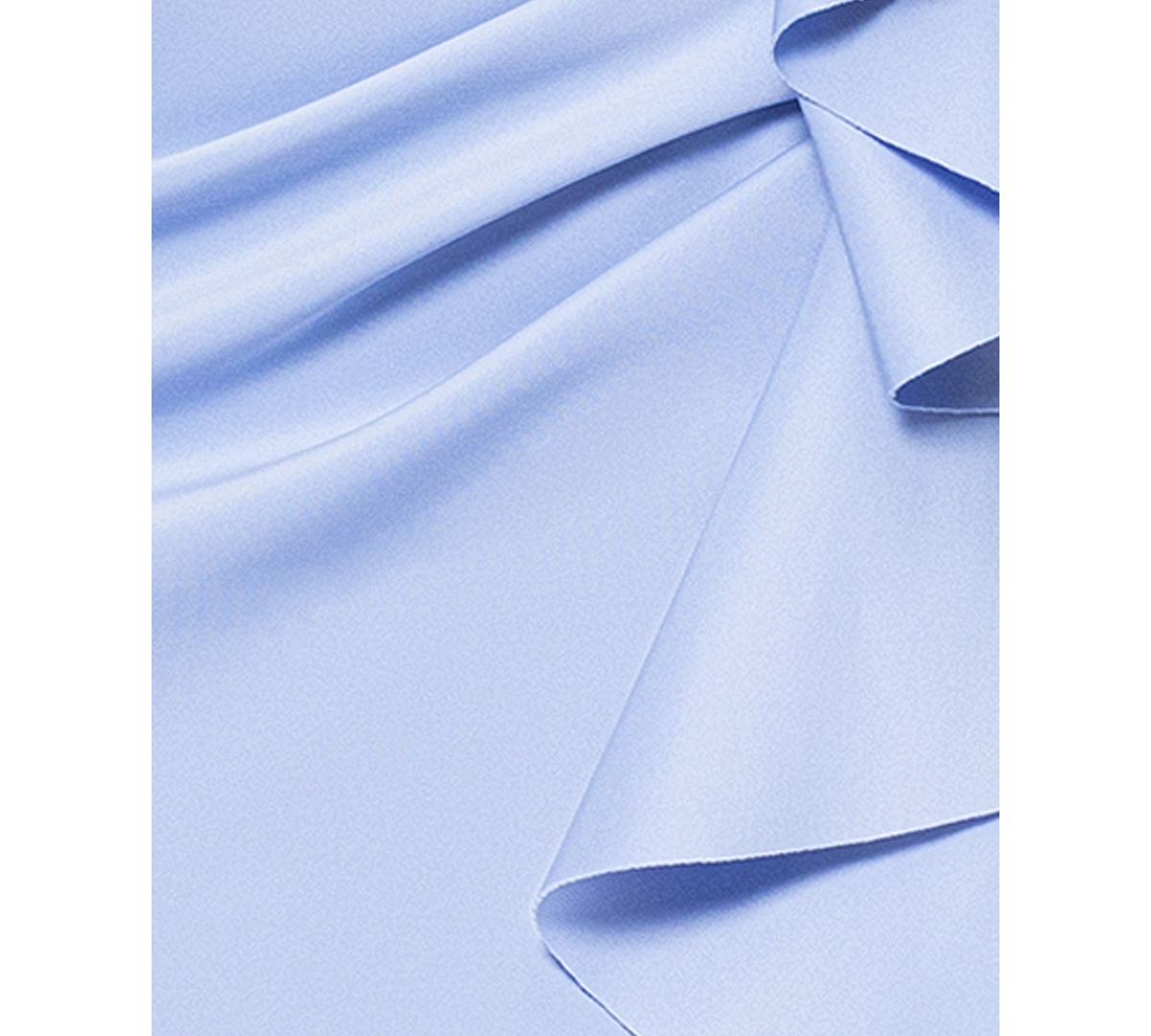 Xscape Scuba Off-the-shoulder Gown In Periwinkle