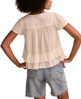 Женский топ с оборками на подоле от бренда Lucky