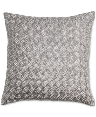 Textured Embroidery Decorative Pillow, 20" x 20", Macy's Exclusive