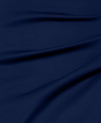 Women's V-Neck Ruffle-Sleeve Scuba Gown