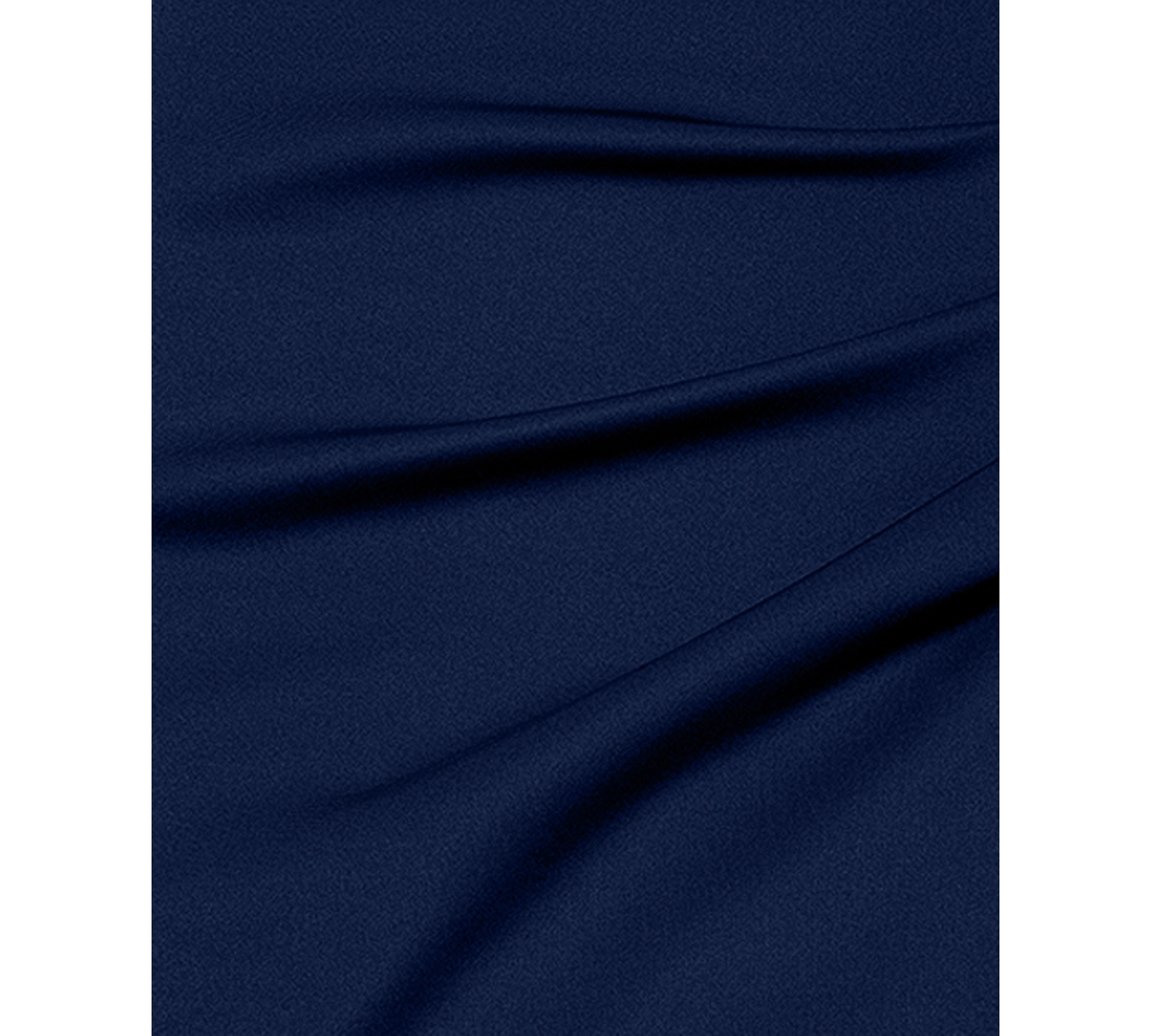 Xscape Plus Size Gathered-waist Flutter-sleeve Evening Gown In Midnight