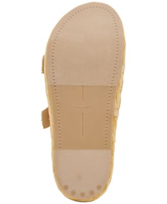 Women's Falyn Platform Double Buckle Raffia Woven Footbed Sandals