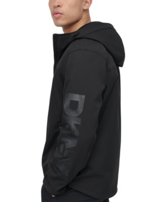 DKNY Men's Zip-Front Hooded Logo Jacket - Macy's