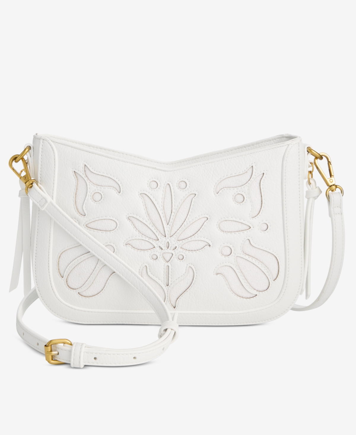 Style & Co Feed Small Crossbody, Created For Macy's In White