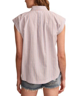 Женская хлопчатобумажная рубашка-туника без рукавов от бренда Lucky