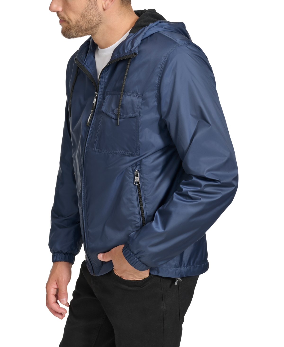 CALVIN KLEIN MEN'S POLAR FLEECE LINED WINDBREAKER 