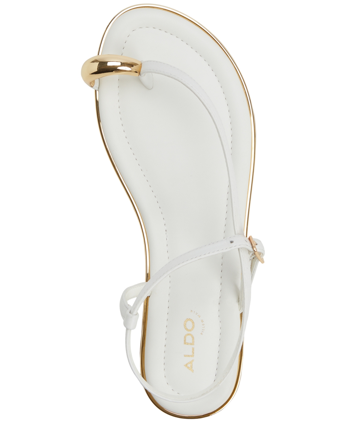 Aldo Jomali Ankle Strap Sandal In White