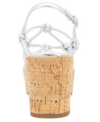 Women's Essa Knots Square Toe Wedge Sandals