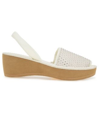 Women's Fine Glass Mesh Wedge Sandals