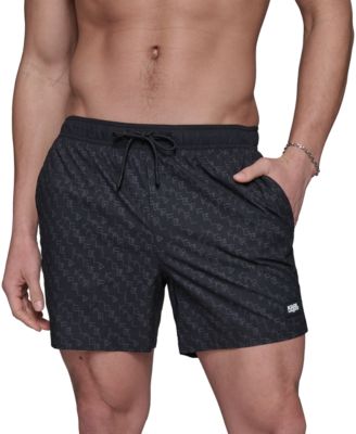 KARL LAGERFELD PARIS Мужские быстросохнущие плавки KARL LAGERFELD PARIS обычного кроя длиной 5 дюймов с подкладкой Boxer Brief 13890₽