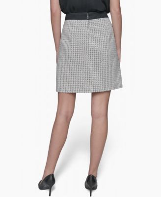 Women's Tweed A-Line Mini Skirt