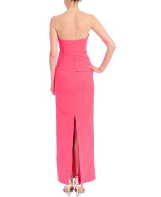 Женское платье без бретелек с глубоким вырезом Jewel Badgley Mischka