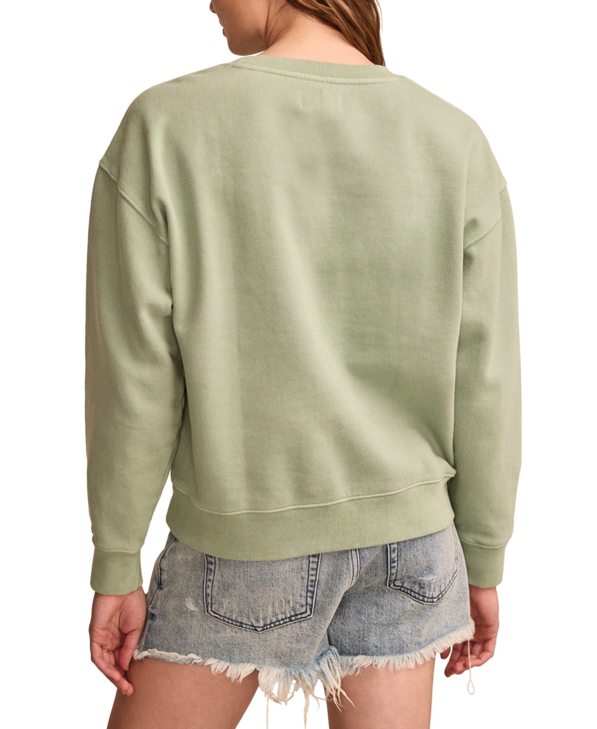 LUCKY BRAND WOMEN'S LUCKY CREWNECK SWEATSHIRT 