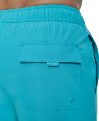 Men's Core Euro Regular-Fit Quick-Dry 5" Swim Trunks with Compression Short Liner