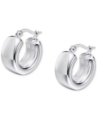 Ben Oni Stainless Steel metal Extra-Small Hoop Earrings 047 - Silver 44$