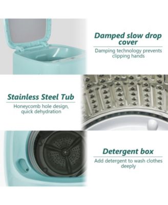 8lbs Portable Fully Automatic Washing Machine with Drain Pump