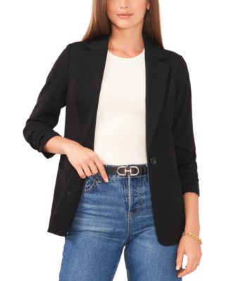 Vince Camuto - Women's One-Button Ruched-Sleeve Jacket