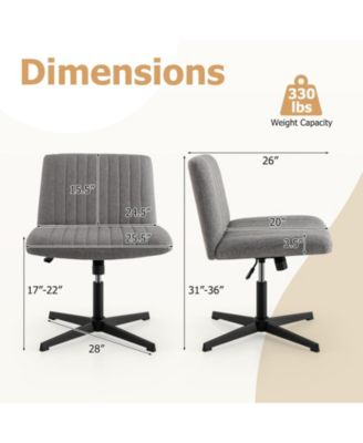 Criss-Cross Legged Chair Stylish and Stable Seating Without Wheels