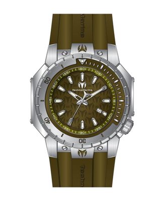 Мужские часы Technomarine TM-224008 Manta с морским кварцем и зеленым циферблатом с 3 стрелками
