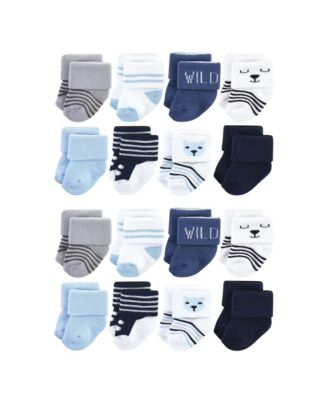 Baby Boys Hudson Gentle Cotton-Blend Newborn & Terry Footwear