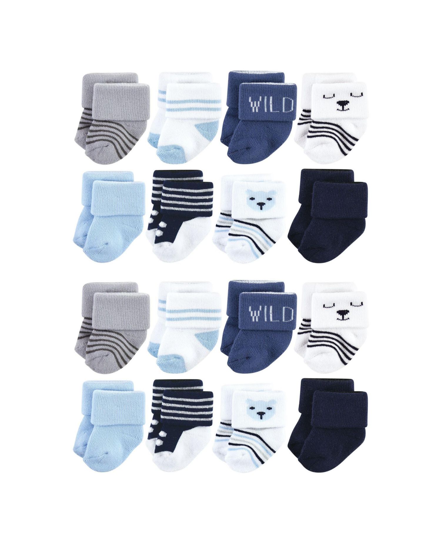 Baby Boys Hudson Gentle Cotton-Blend Newborn & Terry Footwear