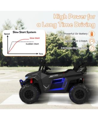 12V 2-Seater Kids Ride on UTV with Slow Start Function Music