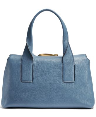Amagansett Soft-Rolled Leather Satchel with Sculpted Magnet Closure