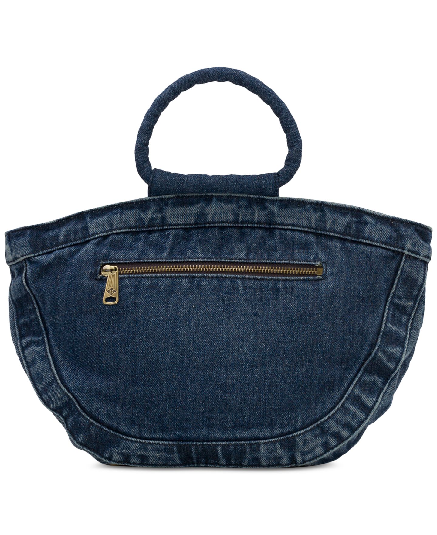 Женская сумка Patricia Nash Ossi Medium Woven Denim Satchel, цвет: Джинсовый — фото 3