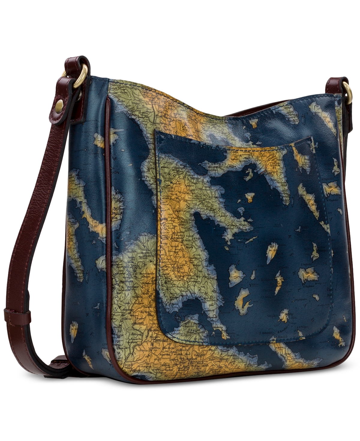 Patricia Nash Emeline Crossbody, Created For Macy's In Greek Map