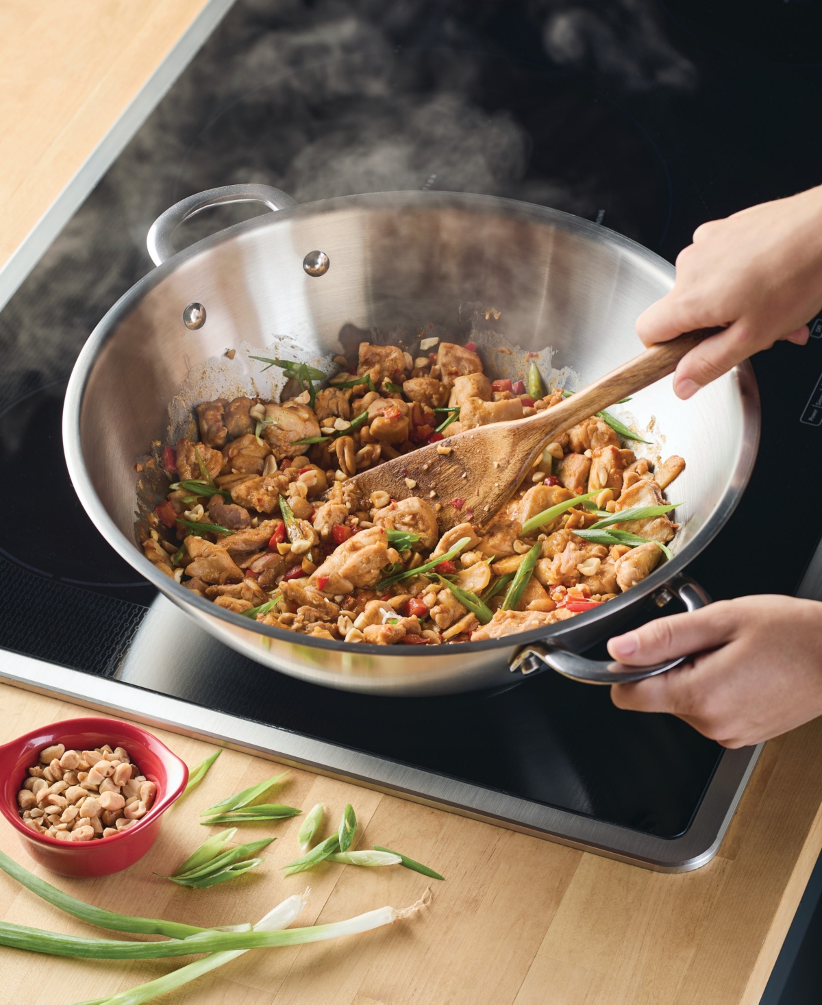 RACHAEL RAY PROFESSIONAL STAINLESS STEEL INDUCTION 14" WOK