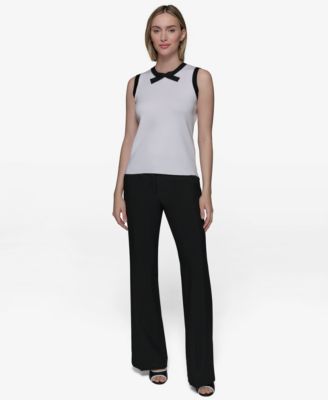 Women's Bow-Tie Sleeveless Sweater