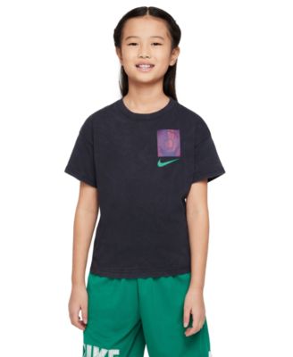 Nike - Big Kids Sportswear Printed Crewneck T-Shirt