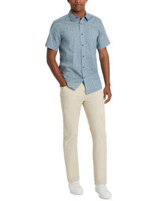 Men's Patch Pocket Short Sleeve Button Front Shirt