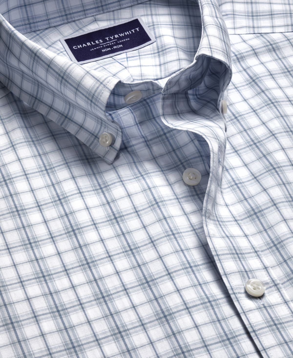 Shop Charles Tyrwhitt Men's Slim Fit Long Sleeve Check Button-down Shirt