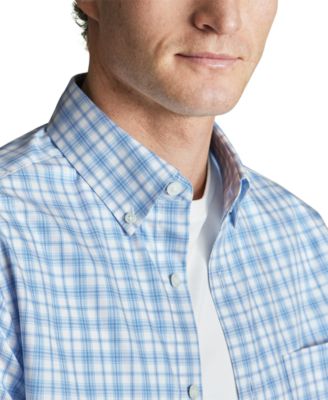 Charles Tyrwhitt Men's Slim Fit Long Sleeve Tattersall Button-Down Shirt