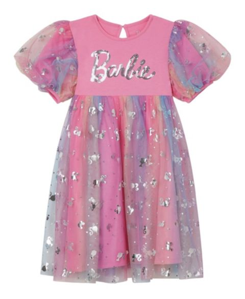 Платье Barbie Sequin Tutu Dress для девочек, цвет: Розовый