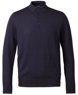 Men's Merino Wool Polo Sweater