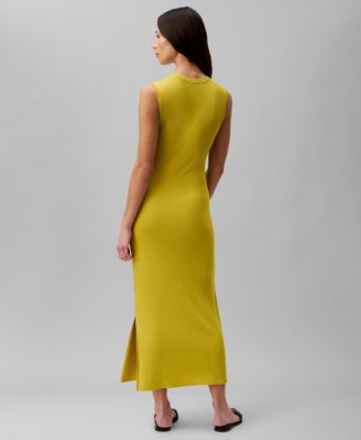 Женское макси-платье в рубчик от Calvin Klein